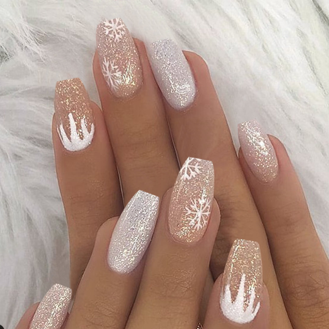 Elegant Christmas Nail Art Bowlift