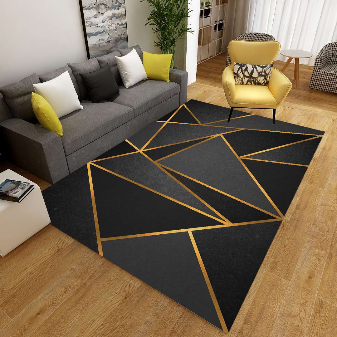 BowLift | Minimalist 3D Geometric Rug Multi-Color Polypropylene Area Rug Pet-Friendly Non-Slip Machine Washable Rug for Large Room