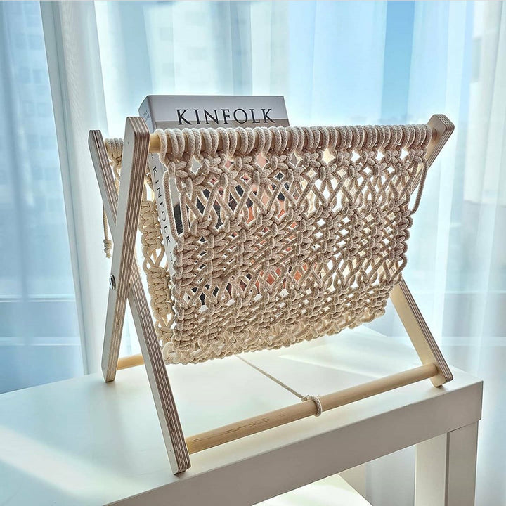 Handcrafted Macramé Laundry Basket Bowlift