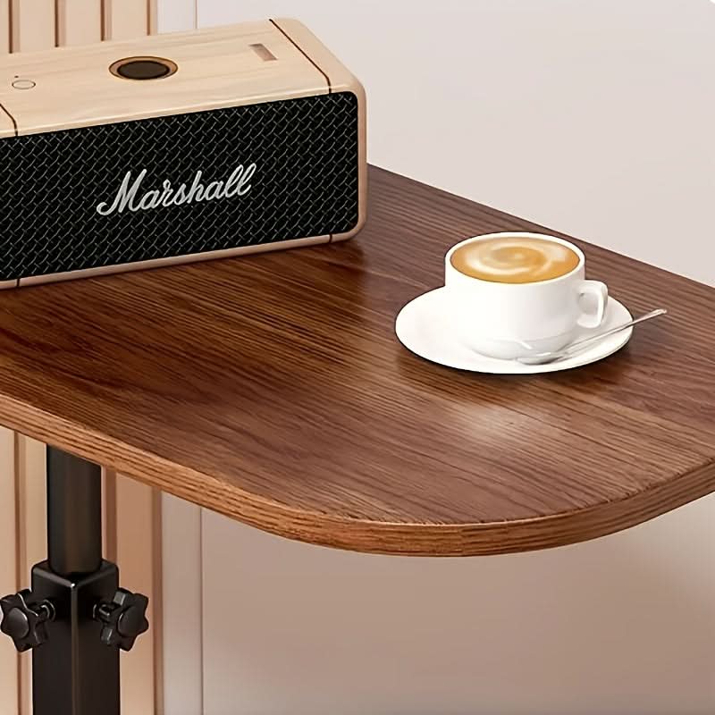 BowLift | Adjustable Side Table – Wood & Metal for Couch or Bed