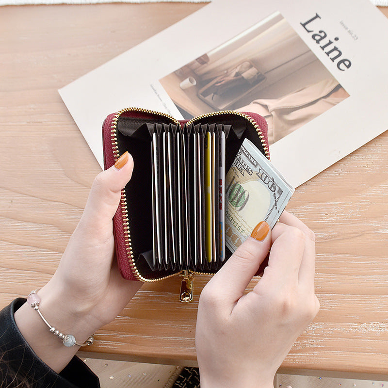 Quilted Leather Card Holder