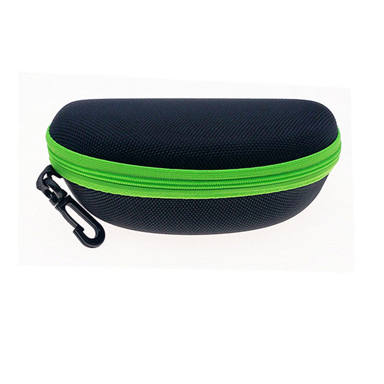 Protective EVA Hard-Shell Sunglasses Case with Zipper and Carabiner Clip Bowlift
