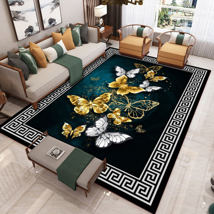 BowLift | Traditional Chinoiserie Rug Multicolor Landscape Print Rug Pet-Friendly Washable Non-Slip Rug for Home