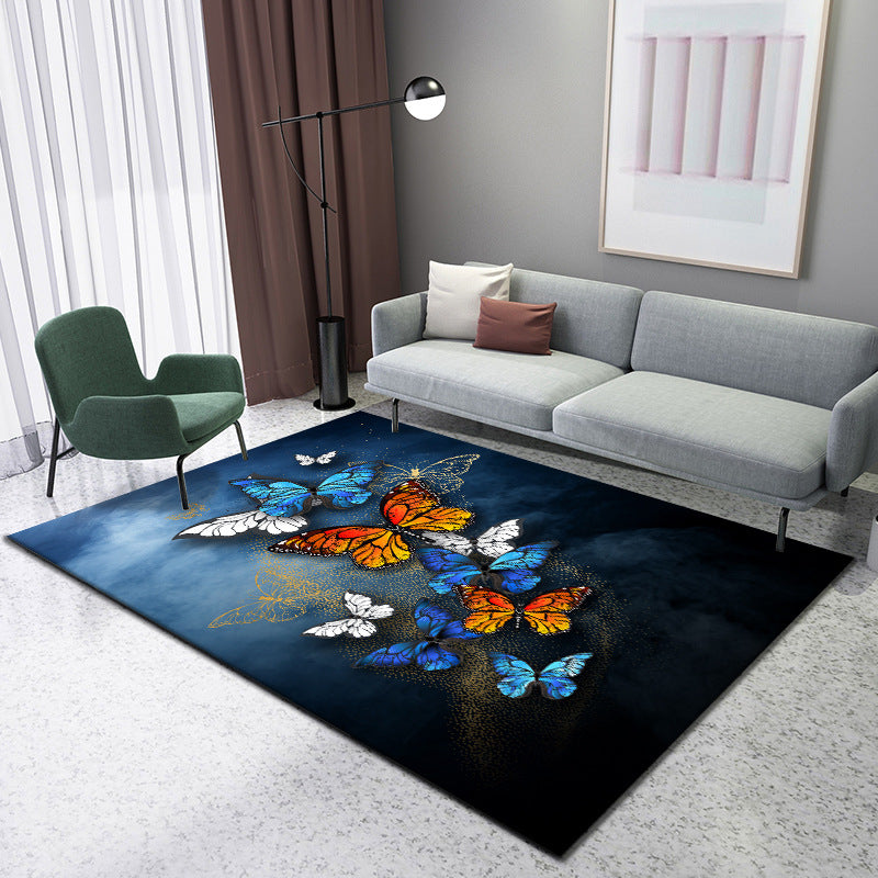 BowLift | Enchanting 3D Natural Scene Rug Multicolor Asian Rug Synthetic Pet Friendly Stain Resistant Nonslip Back Rug for Living Room