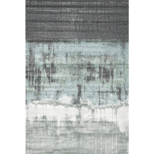 BowLift | Cyberpunk Abstract Lines Print Rug Multi-Color Polypropylene Rug Stain Resistant Anti-Slip Pet Friendly Carpet for Home
