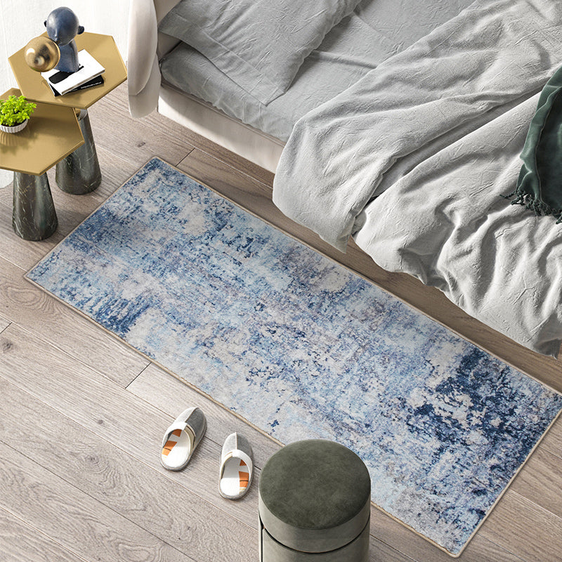 BowLift | Cyberpunk Home Rug Multicolor Distressed Look Rug Polypropylene Non-Slip Stain Resistant Washable Area Rug