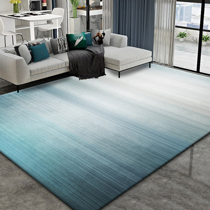 BowLift | Simplicity Multicolor Ombre Rug Polyester Industrial Rug Non-slip Backing Pet Friendly Stain Resistant Rug for Guest Room