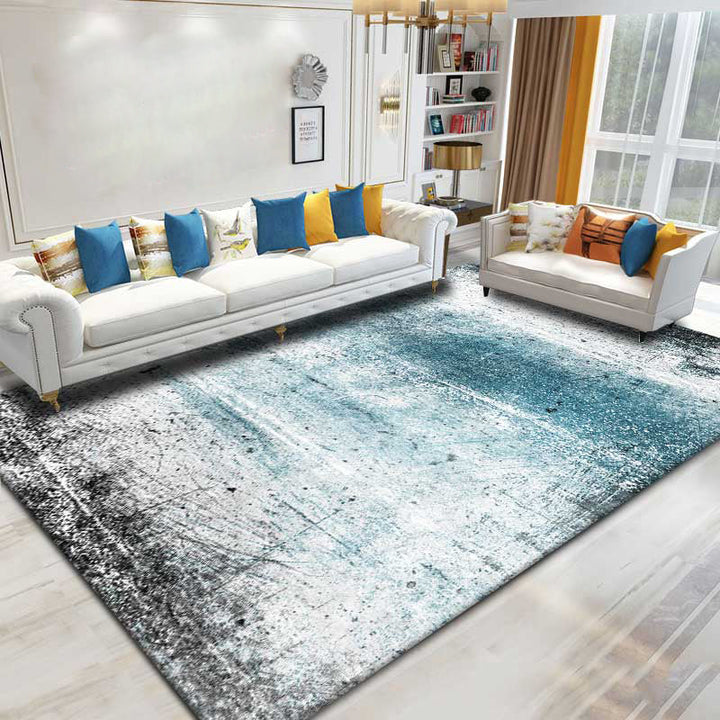 BowLift | Simplicity Multicolor Ombre Rug Polyester Industrial Rug Non-slip Backing Pet Friendly Stain Resistant Rug for Guest Room