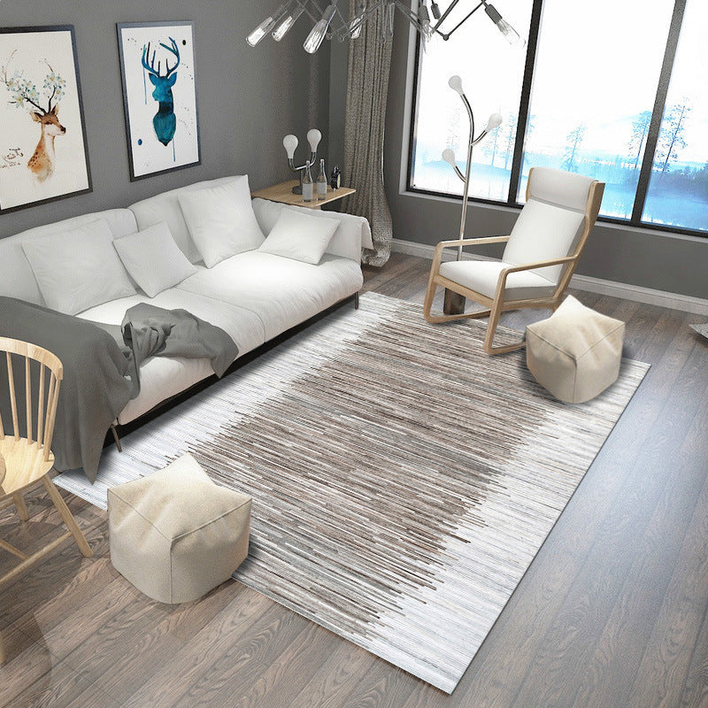 BowLift | Steampunk Post-Expressionism Rug Multicolor Polypropylene Rug Non-slip Stain-resistant Pet-friendly Rug for Home