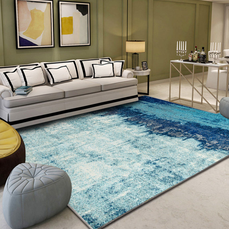 BowLift | Industrial Style Living Rug Multicolored Expressionism Rug Synthetic Non-slip Pet-friendly Machine washable Rug