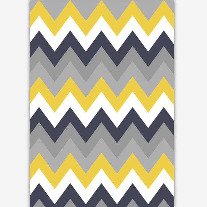 BowLift | Industrial Style Living Rug Multicolored Expressionism Rug Synthetic Non-slip Pet-friendly Machine washable Rug