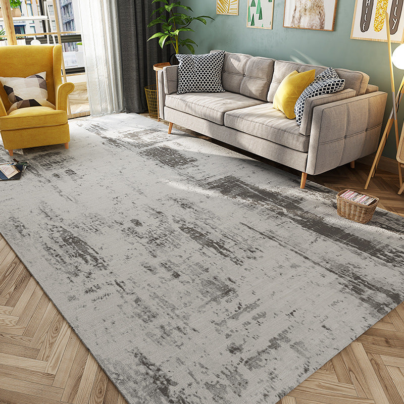 BowLift | Cyberpunk Rusty Look Area Rug Multi Color Polypropylene Rug Stain Resistant Non-Slip Washable Area Carpet for Guest Room
