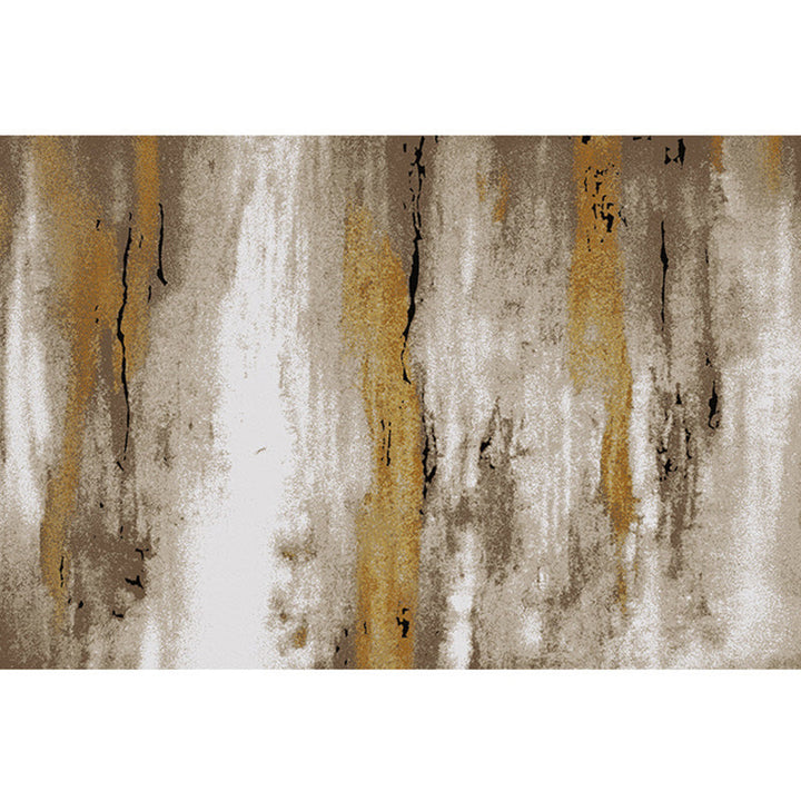 BowLift | Cyberpunk Rusty Look Area Rug Multi Color Polypropylene Rug Stain Resistant Non-Slip Washable Area Carpet for Guest Room