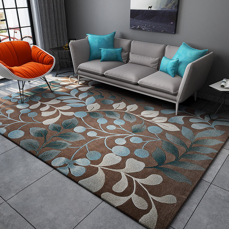 BowLift | Chic Postmodernism Area Rug Multi Colors Steampunk Carpet Synthetic Pet Friendly Stain Resistant Non-Slip Backing Rug for Home