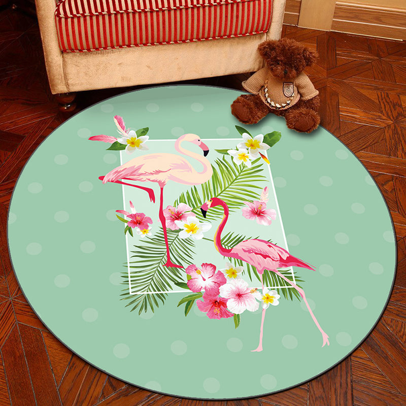 BowLift | Novelty Geometry Animal Patterned Rug Multi-Colored Synthetics Rug Machine Washable Non-Slip Backing Stain Resistant Carpet for Room