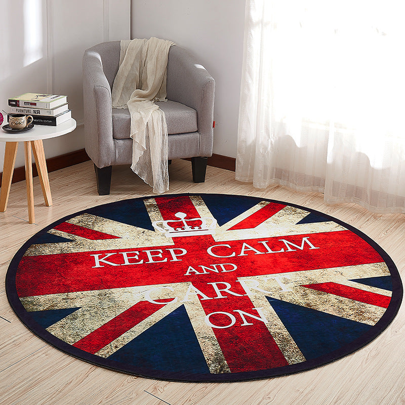 BowLift | Creative Boys Bedroom Rug Multi Colors Optical Illusion Rug Polypropylene Non-slip Pet-friendly Washable Rug