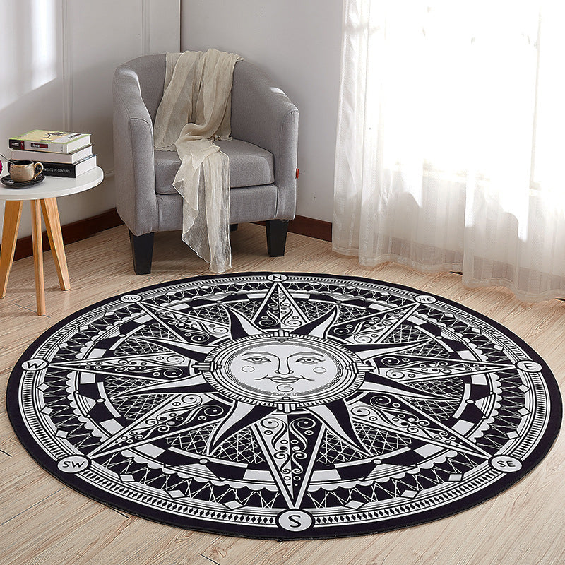 BowLift | Creative Boys Bedroom Rug Multi Colors Optical Illusion Rug Polypropylene Non-slip Pet-friendly Washable Rug