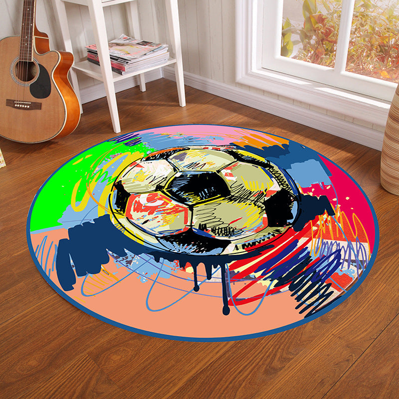 BowLift | Multicolor Visual Deception Area Rug Polyester Novelty Carpet Washable Non-Slip Pet Friendly Carpet for Boys Room