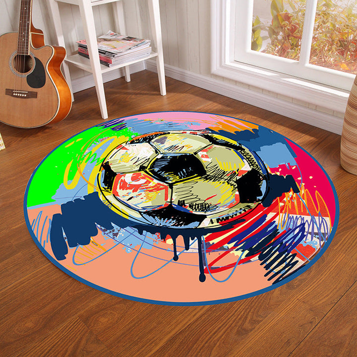 BowLift | Multicolor Visual Deception Area Rug Polyester Novelty Carpet Washable Non-Slip Pet Friendly Carpet for Boys Room
