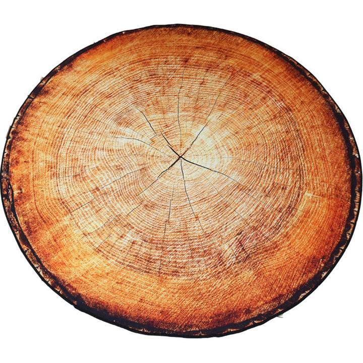 BowLift | Multicolor 3D Tree Rings Carpet Polypropylene Contemporary Carpet Washable Non-Slip Back Animal-Friendly Carpet for Living Room