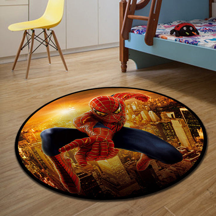 BowLift | Unique 3D Cartoon Rug Multi Color Novelty Rug Polypropylene Non-Slip Back Stain Resistant Washable Rug for Bedroom