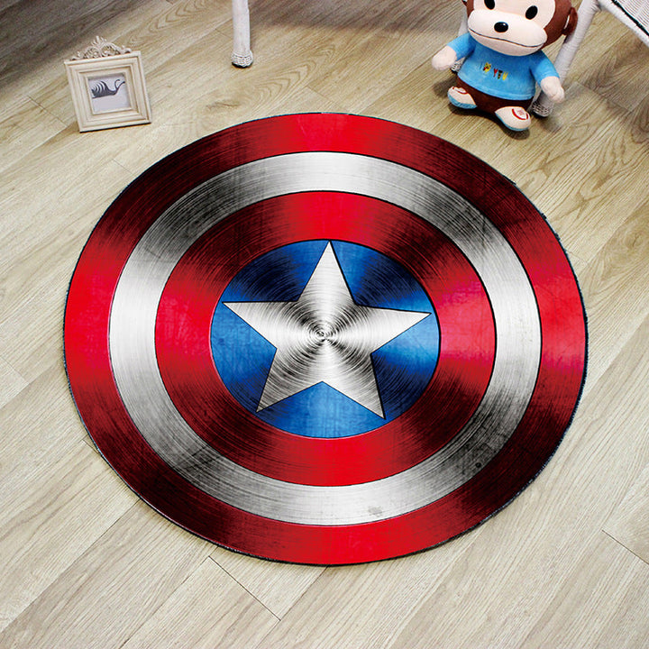 BowLift | Unique 3D Cartoon Rug Multi Color Novelty Rug Polypropylene Non-Slip Back Stain Resistant Washable Rug for Bedroom