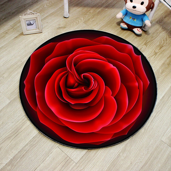 BowLift | Unique 3D Cartoon Rug Multi Color Novelty Rug Polypropylene Non-Slip Back Stain Resistant Washable Rug for Bedroom
