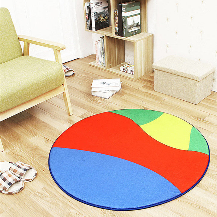 BowLift | Creative Sports Ball Print Carpet Multi-color Modern Carpet Polyester Stain Resistant Non-slip Back Machine Washable Rug for Boys Room