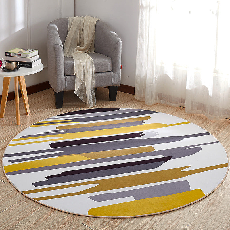 BowLift | Cool Multi-Colored Novelty Rug Synthetic 3D Illusion Rug Machine Washable Non-Slip Pet-Friendly Rug for the Living Room
