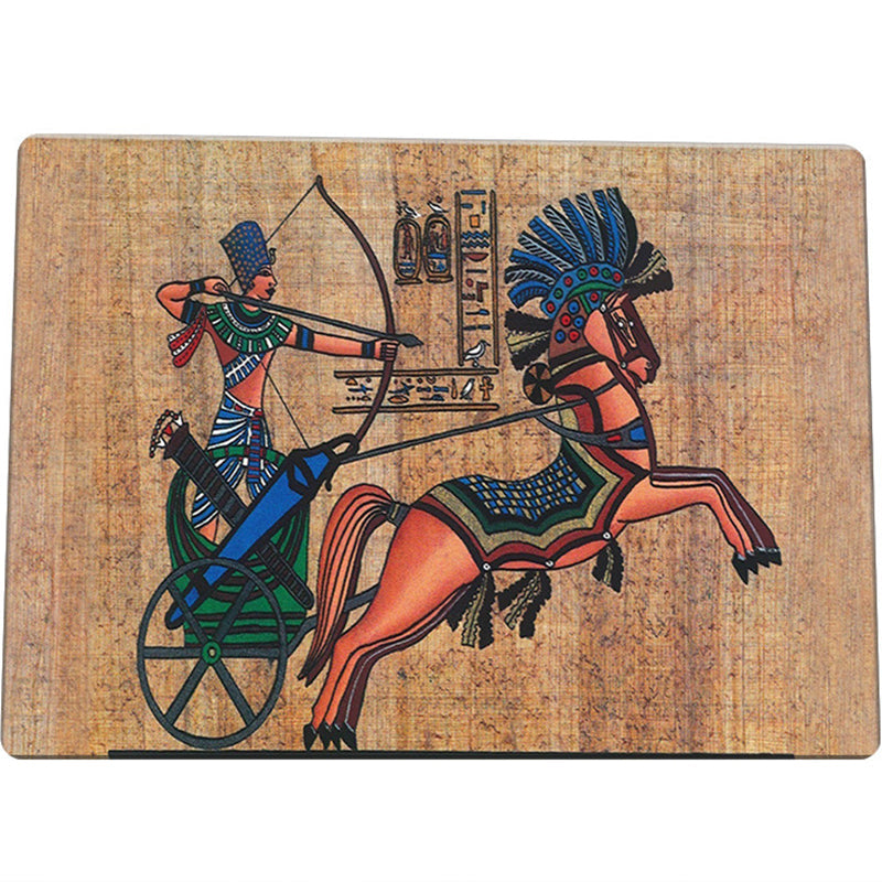 BowLift | Novelty Living Room Rug Multicolored Tribal Figures Print Rug Synthetic Pet Friendly Non-Slip Back Washable Rug