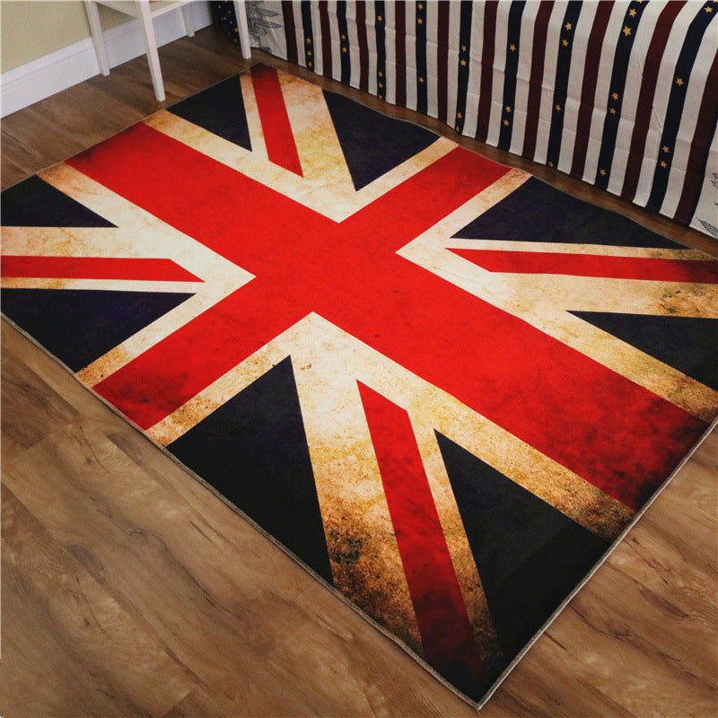 BowLift | Amazing Multicolor Natural Landscape Carpet Polyester Modern Carpet Stain Resistant Washable Non-Slip Back Carpet for Family Room