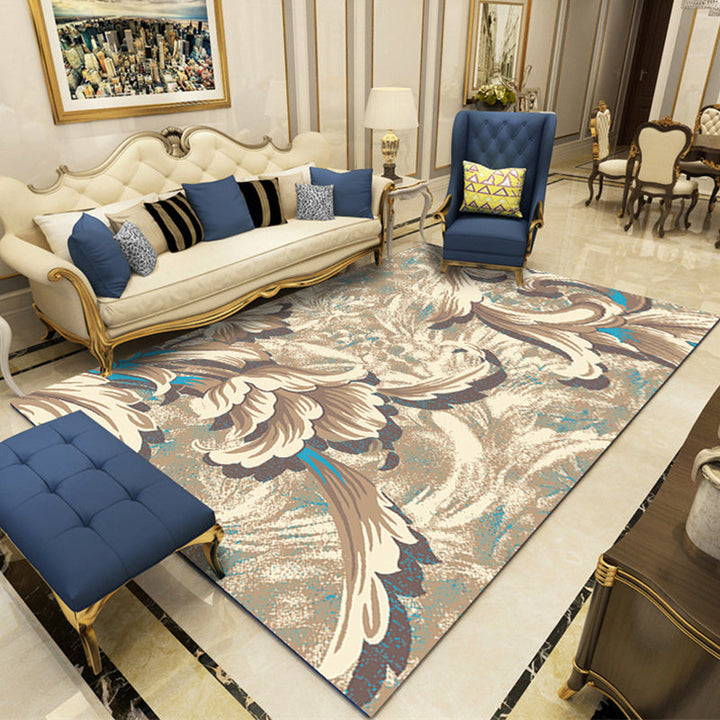 Modern Botanical Carpet Multicolor Polypropylene Area Rug Stain Resistant Non-Slip Pet-Friendly Carpet for Rooms | Bowlift
