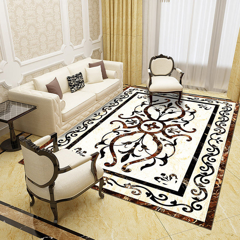 Beautiful Multicolored Modern Carpet Polyester Flower Bloom Carpet Pet Friendly Non-Slip Stain Resistant Carpet for Home | Bowlift