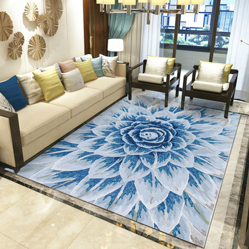 Beautiful Multicolored Modern Carpet Polyester Flower Bloom Carpet Pet Friendly Non-Slip Stain Resistant Carpet for Home | Bowlift