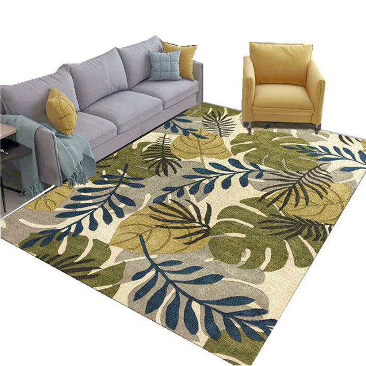 Glam Nordic Carpet Multicolored Plant Carpet Stain Resistant Washable Non-Slip Back Carpet for Living Room | Bowlift