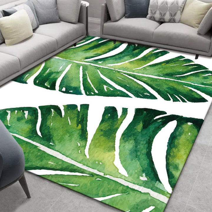 Glam Nordic Carpet Multicolored Plant Carpet Stain Resistant Washable Non-Slip Back Carpet for Living Room | Bowlift