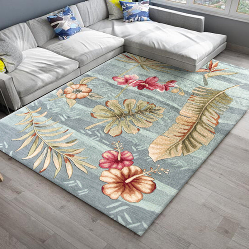 Stylish Americana rug Multicolored flower rug Pet-friendly Machine washable Non-slip backing Rug for room | Bowlift