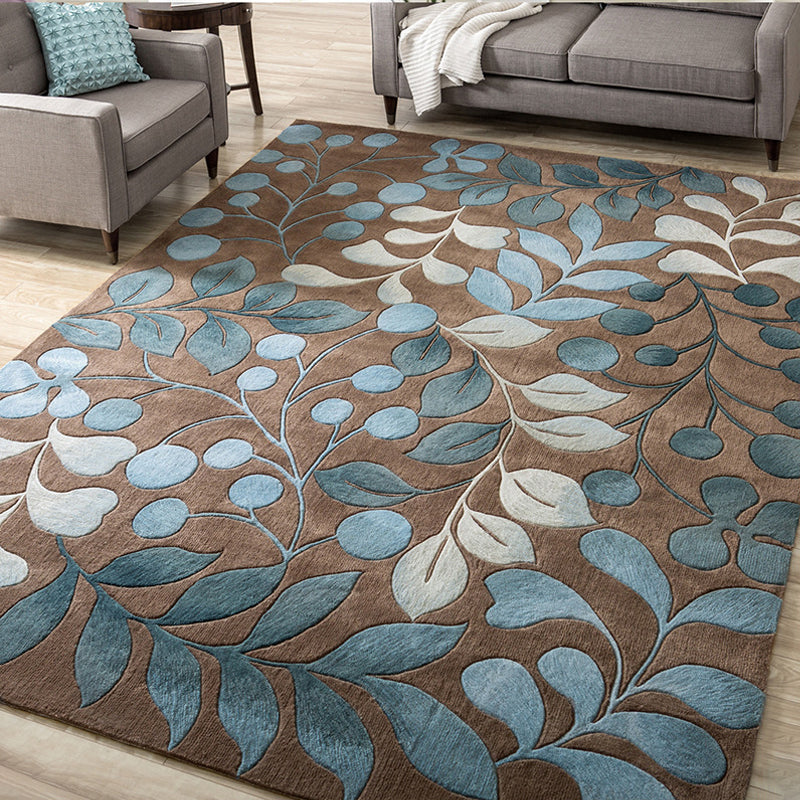 Multicolor Area Rug Contemporary Floral Rug Synthetic Stain Resistant Non-Slip Back Washable Rug | Bowlift