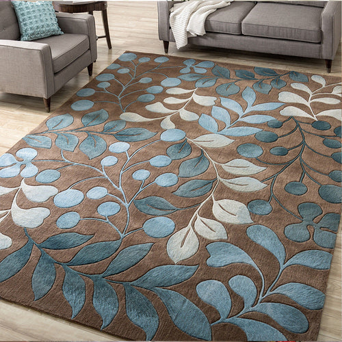 Multicolor Area Rug Contemporary Floral Rug Synthetic Stain Resistant Non-Slip Back Washable Rug | Bowlift