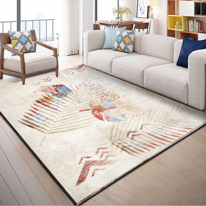 Multicolor Area Rug Contemporary Floral Rug Synthetic Stain Resistant Non-Slip Back Washable Rug | Bowlift