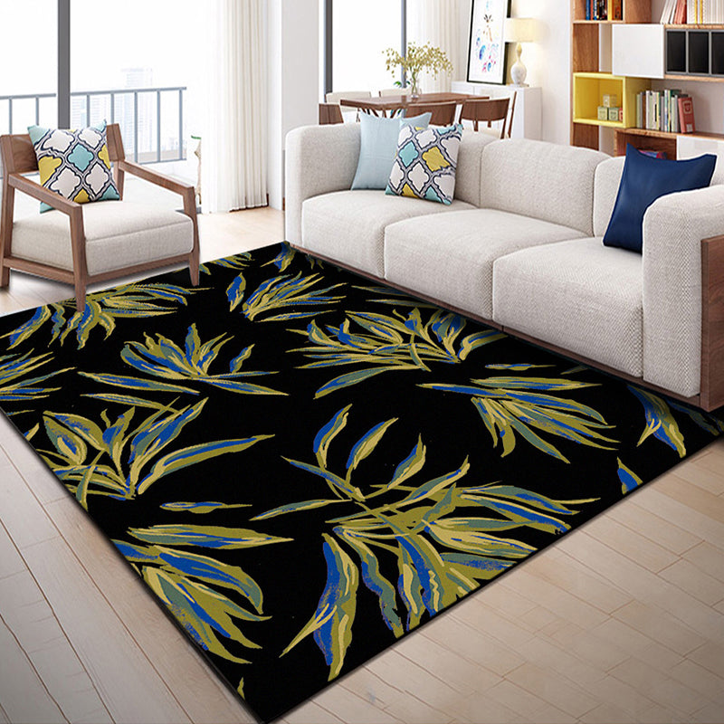 Indian Patterned Rug Multicolored Polyester Rug Machine Washable Pet Friendly Non-Slip Underlay Rug for Room | Bowlift