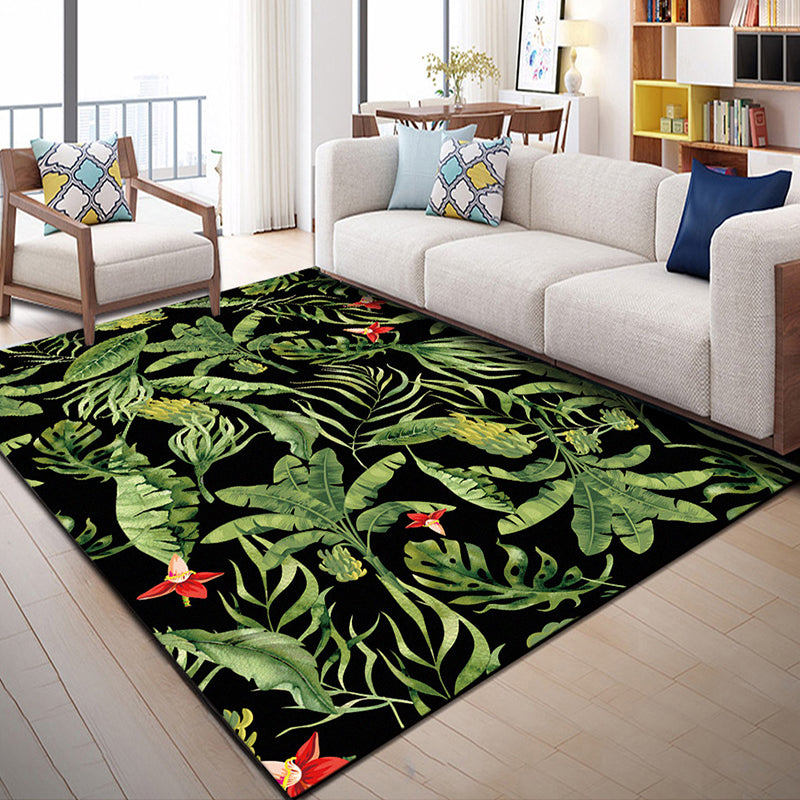 Indian Patterned Rug Multicolored Polyester Rug Machine Washable Pet Friendly Non-Slip Underlay Rug for Room | Bowlift