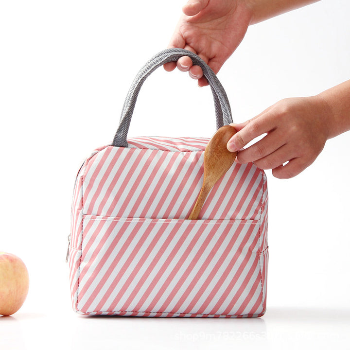 Insulated Flamingo Pattern Lunch Bag Bowlift