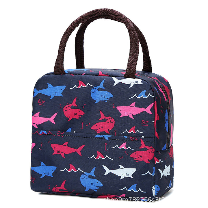 Insulated Flamingo Pattern Lunch Bag Bowlift