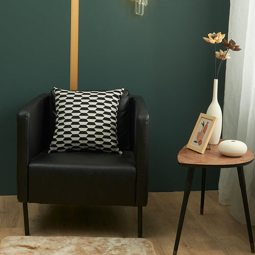 Geometric Patterned Throw Pillow