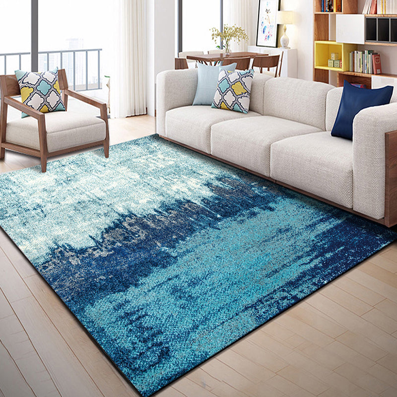 BowLift | Multi Color Geometric Graphic Rug Polypropylene Novelty Rug Machine Washable Non-Slip Stain Resistant Rug for Large Room