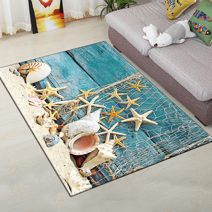 BowLift | Multi-Color Modern Rug Polyester Digital Graphic Living Room Rug Non-Slip Back Pet-Friendly Washable Rug for Guest Room