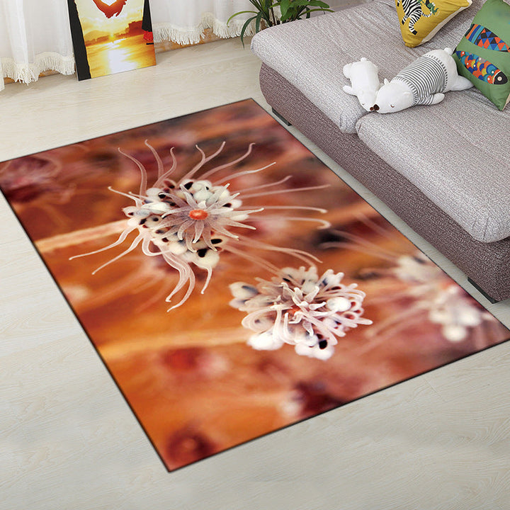 BowLift | Multi-Color Modern Rug Polyester Digital Graphic Living Room Rug Non-Slip Back Pet-Friendly Washable Rug for Guest Room
