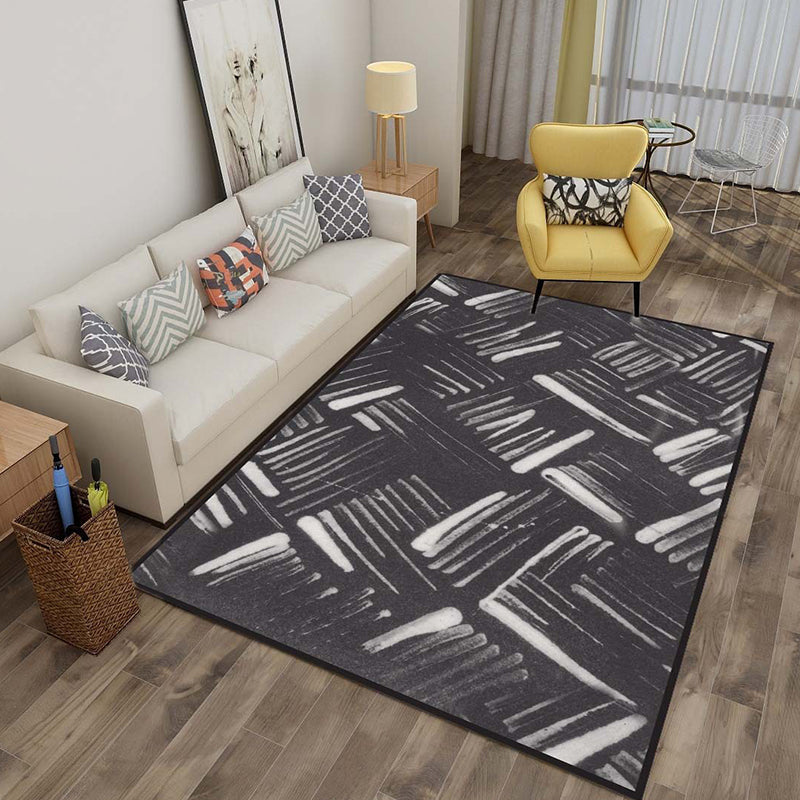 BowLift | Multicolor 3D Illusion Geometry Rug Polyester Modernist Rug Non-Slip Pet-Friendly Machine Washable Rug for the Large Room
