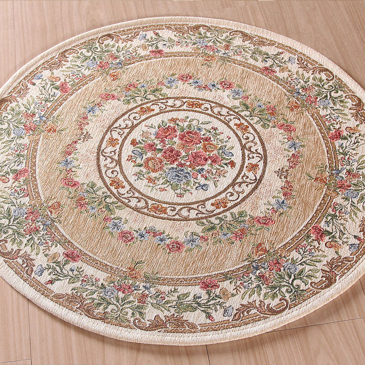 BowLift | Nostalgia Multicolored Peony Rug Polypropylene Antique Rug Pet Friendly Non-Slip Back Stain Resistant Rug for Large Rooms